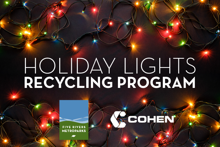 Recycle Holiday Lights at Five Rivers MetroParks