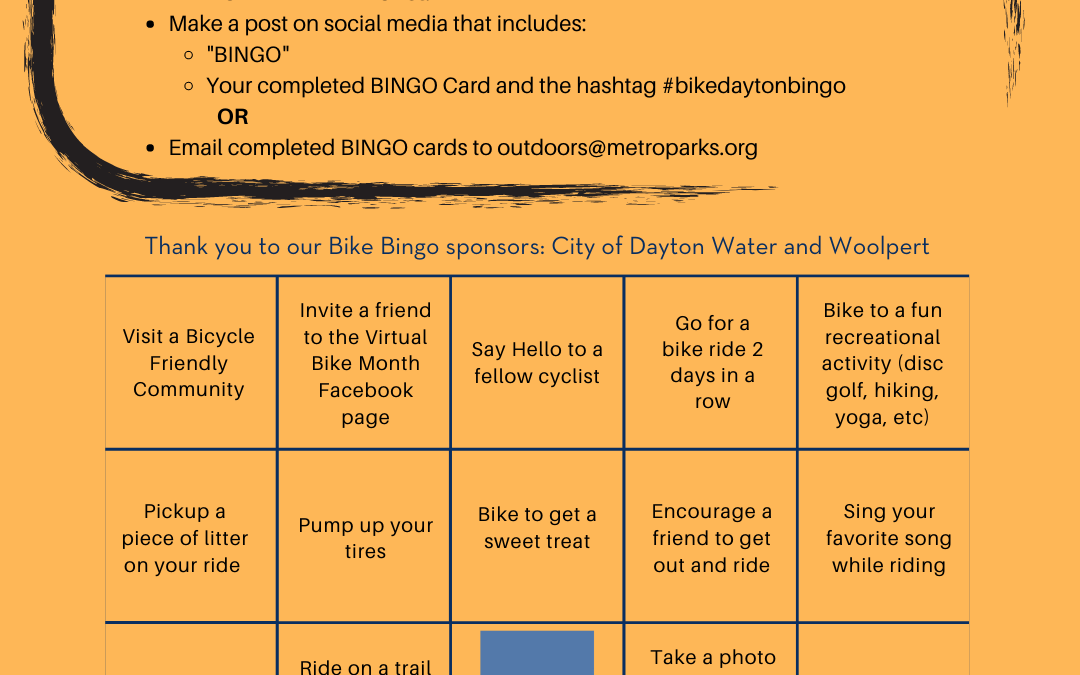 Virtual Bike Month: Bike BINGO Cards