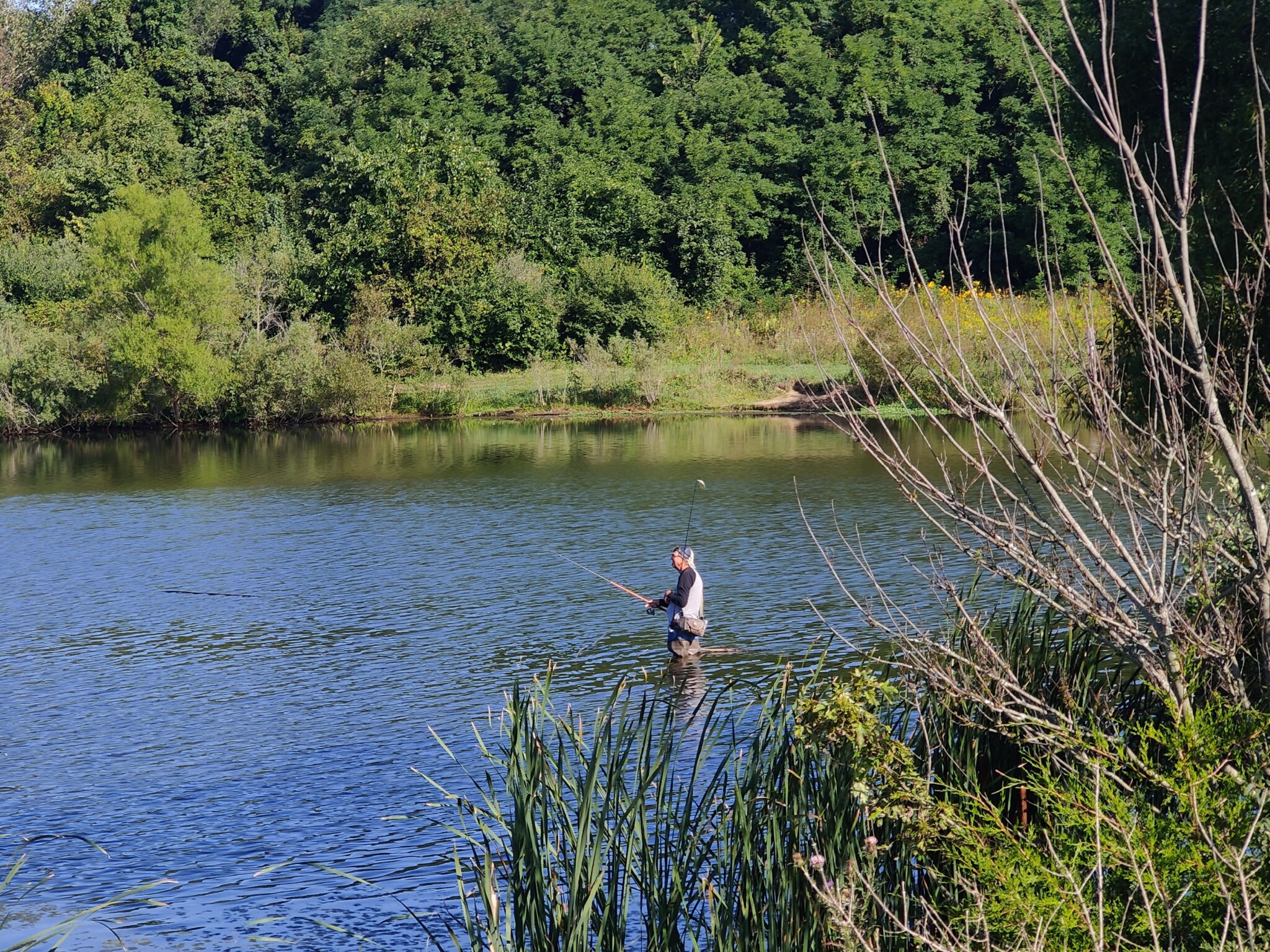 Conservation Area pond provides exceptional fishing opportunities